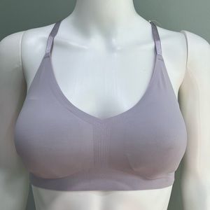 NWT TRUE & CO Lace Racerback S Triangle Bra Bralette Purple